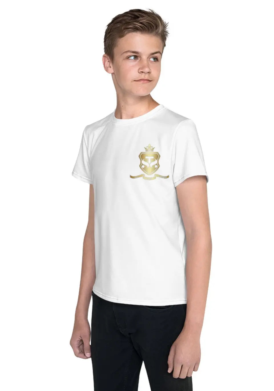 All-Over Print Youth Crew Neck T-shirt