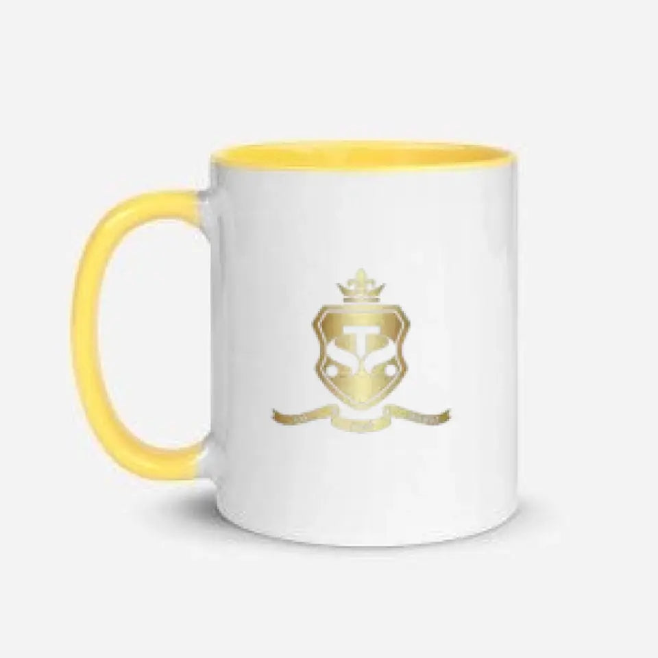 White Ceramic Mug with Color Inside