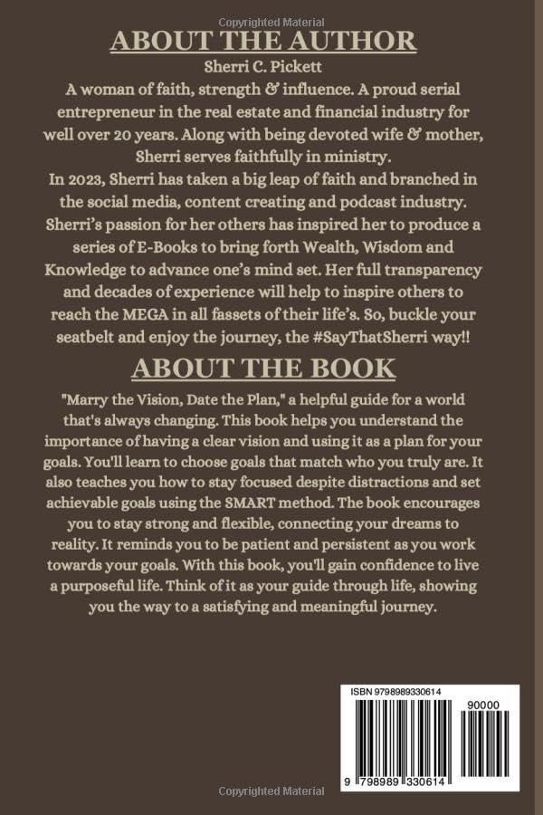 MARRY THE VISION DATE THE PLAN A 30-DAY GUIDED WORKBOOK: A 30-DAY GUIDED WORKBOOK